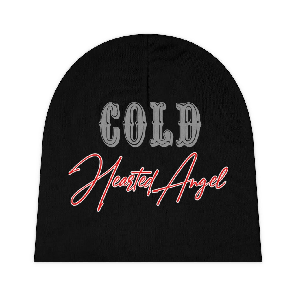 Black Cold Hearted Angel Baby Beanie